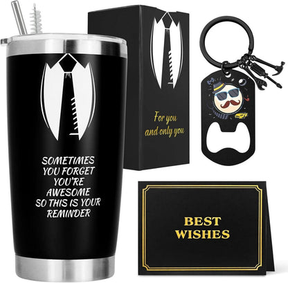 Geschenkset Männer Weihnachten Isolierter Kaffeebecher