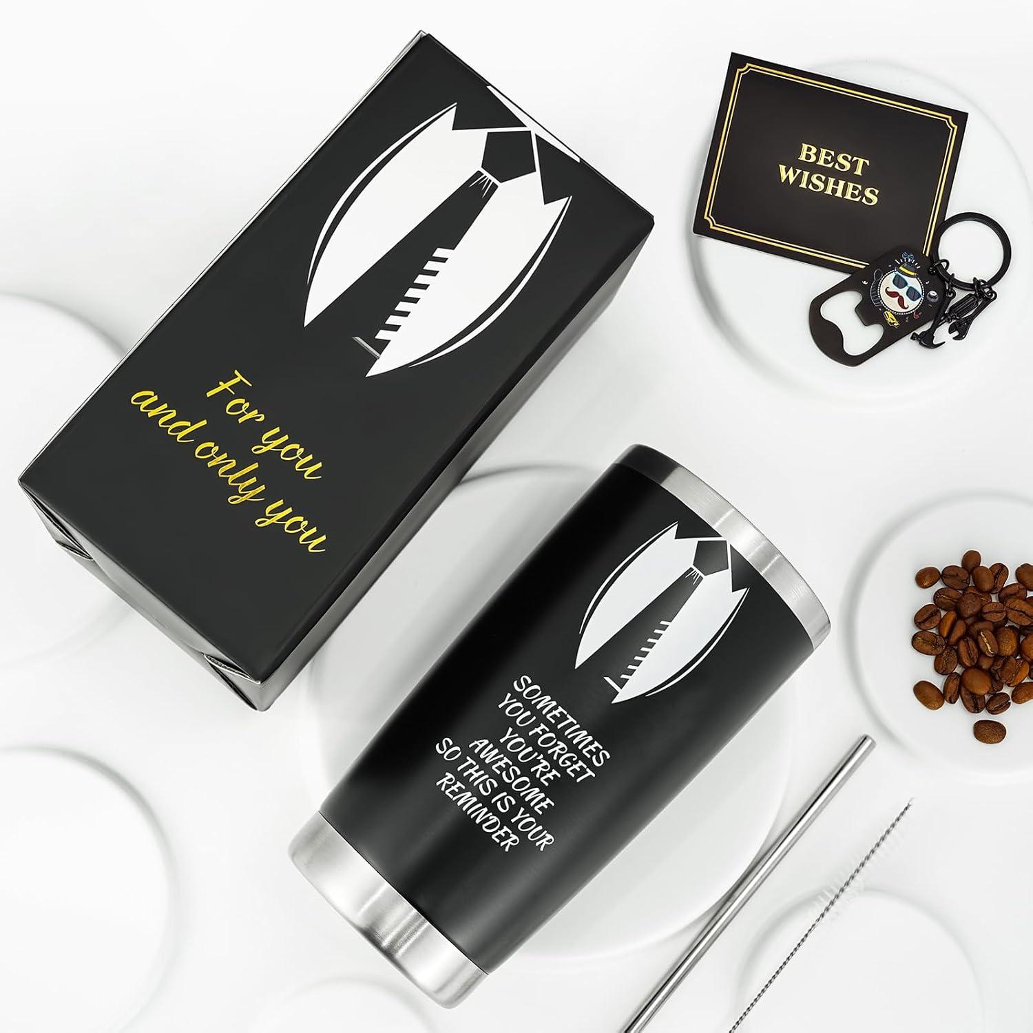 Epessa Weihnachtsgeschenke Männer Geschenkset Thermobecher Vater