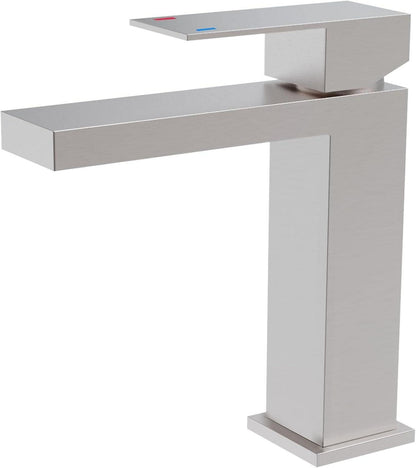 Wasserhahn Bad mit Auslaufhöhe 120mm Edelstahl