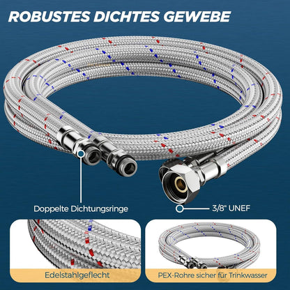 FORIOUS Waschtischarmatur Bad Auslaufhöhe 120mm Edelstahl Energiesparend