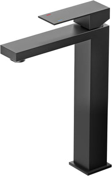 Moderne Schwarze Matt Waschtischarmatur mit 250mm Auslaufhöhe