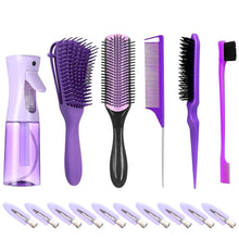 Lockenbürste Haarbürsten Set Friseur Zubehör 16-teilig