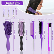 Haarbürsten Set Lockenbürste Bun Brush Entwirrbürste