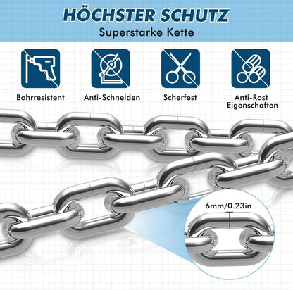 IMAYCC E Scooter Schloss Für E-Roller, Fahrrad, Motorrad - 94CM Hochsicherheitsschloss Schwarz