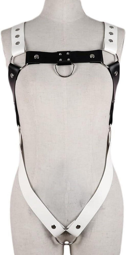 Herren Punk Harness Body Riemenbody Penis Ring BDSM Clubwear Schwarz