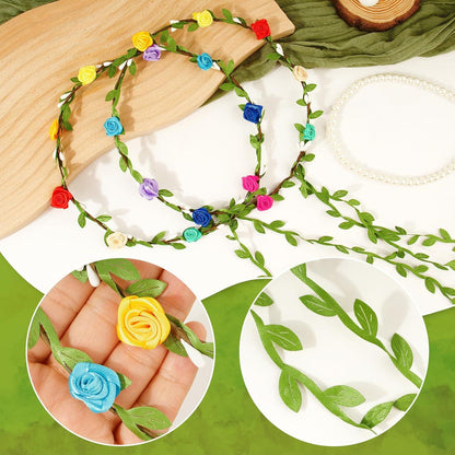 Pride Haarschmuck Blumenkranz Regenbogen LGBT Accessoires