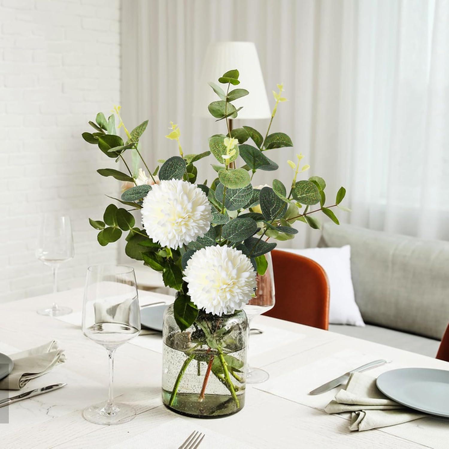 Künstliche Blumenstrauß Dekozweige Zweige Blumen Hochzeit DIY, 55 Stück