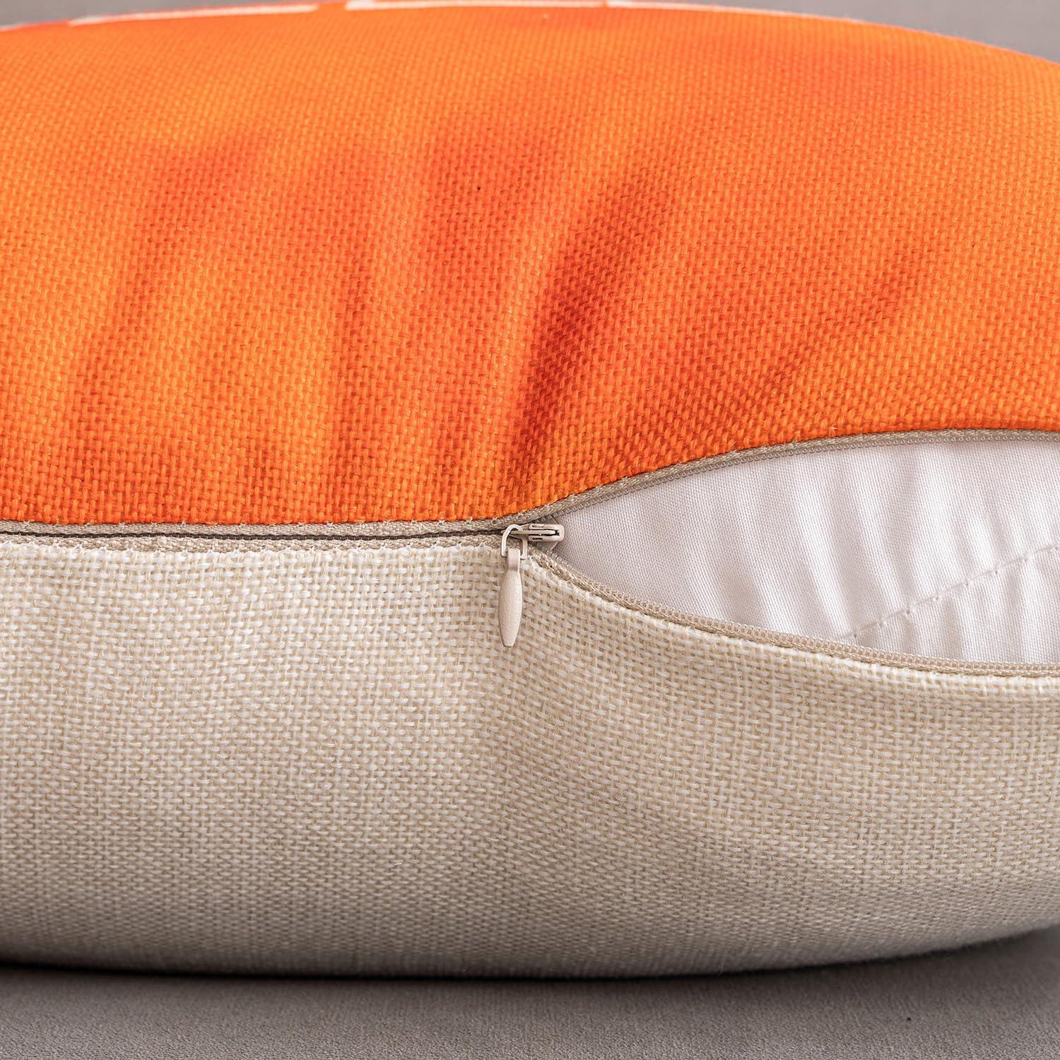 Herbst Drucke Kissenbezug Set Dekorativ Kürbis Auto Sofa 45x45cm