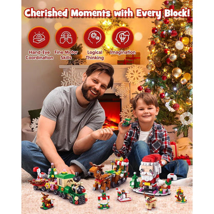 D-FantiX Weihnachts-Adventskalender für Kinder, 24 Tage