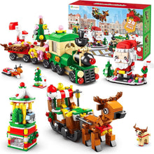 Weihnachts-Adventskalender für Kinder - 24 Bauklötze Spielzeugsets