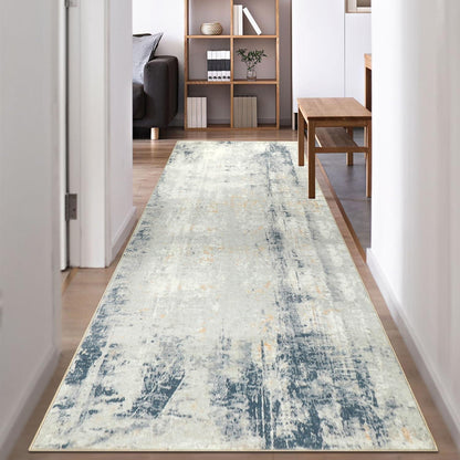 Famibay Flur Teppich Läufer 80x300cm Modern Waschbar