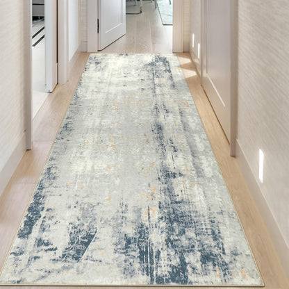 Famibay Flur Teppich Läufer 80x300cm Modern Waschbar