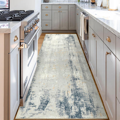 Famibay Flur Teppich Läufer 80x300cm Abstrakt Modern Waschbar Lang