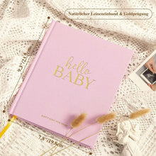 Babytagebuch Erstes 5 Jahr Mädchen Junge Geschenk Leinen
