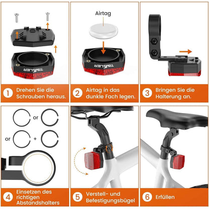 Tavaler Airtag Fahrrad Versteck Reflektoren StVZO zugelassen