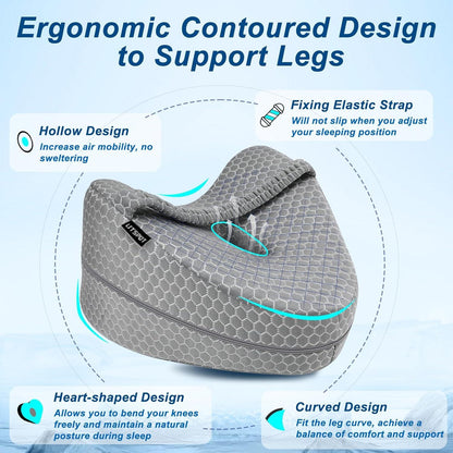 Ergonomisches Kniekissen für Seitenschläfer mit Memory