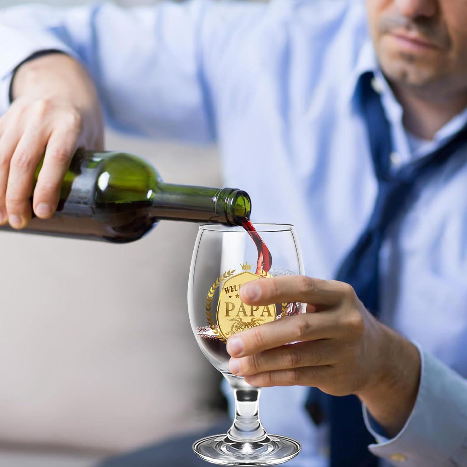 Personalisiertes Bierglas Set für Papa Vatertag Weihnachten