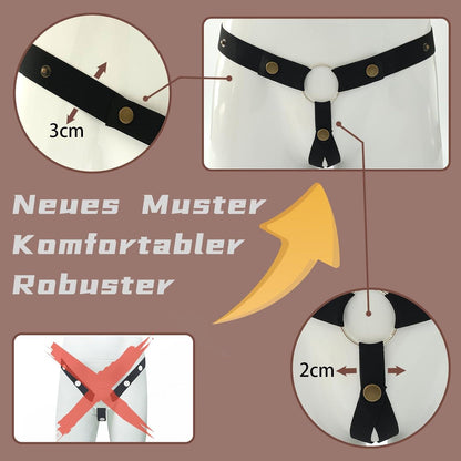 Elastischer Peniskäfig mit Anti-Fall Ring und Verstellbarem Gürtel