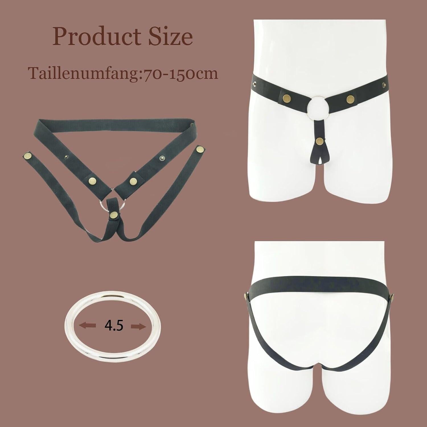 Verstellbarer Peniskäfig Chastity Belt für Männer Cock Cage Keuschheitsgürtel