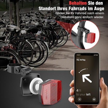 Fahrrad Airtag Versteck Reflektoren StVZO zertifiziert Diebstahlschutz