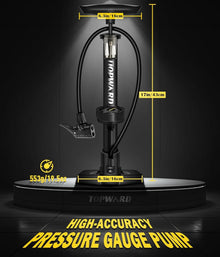 Topward Fahrradpumpe alle Ventile Luftpumpe französisches