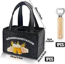 Männerhandtasche Bier Flaschentasche für 6 Flaschen