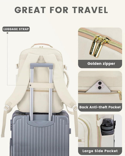 40L Damen Reiserucksack Handgepäck Rucksack 17 Zoll Laptop Wasserdicht