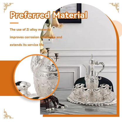 Türkischer Teeservice mit Teekanne & Tablett – Vintage Set