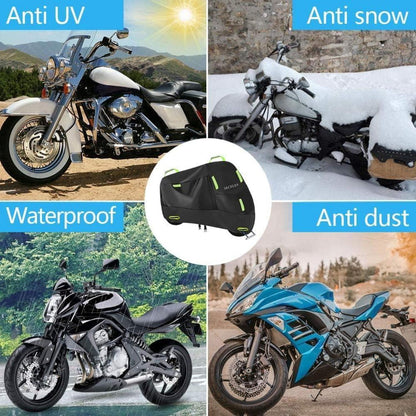 Motorrad Abdeckplane 300D Oxford Wasserdicht Winterfest Reflektionsstreifen S