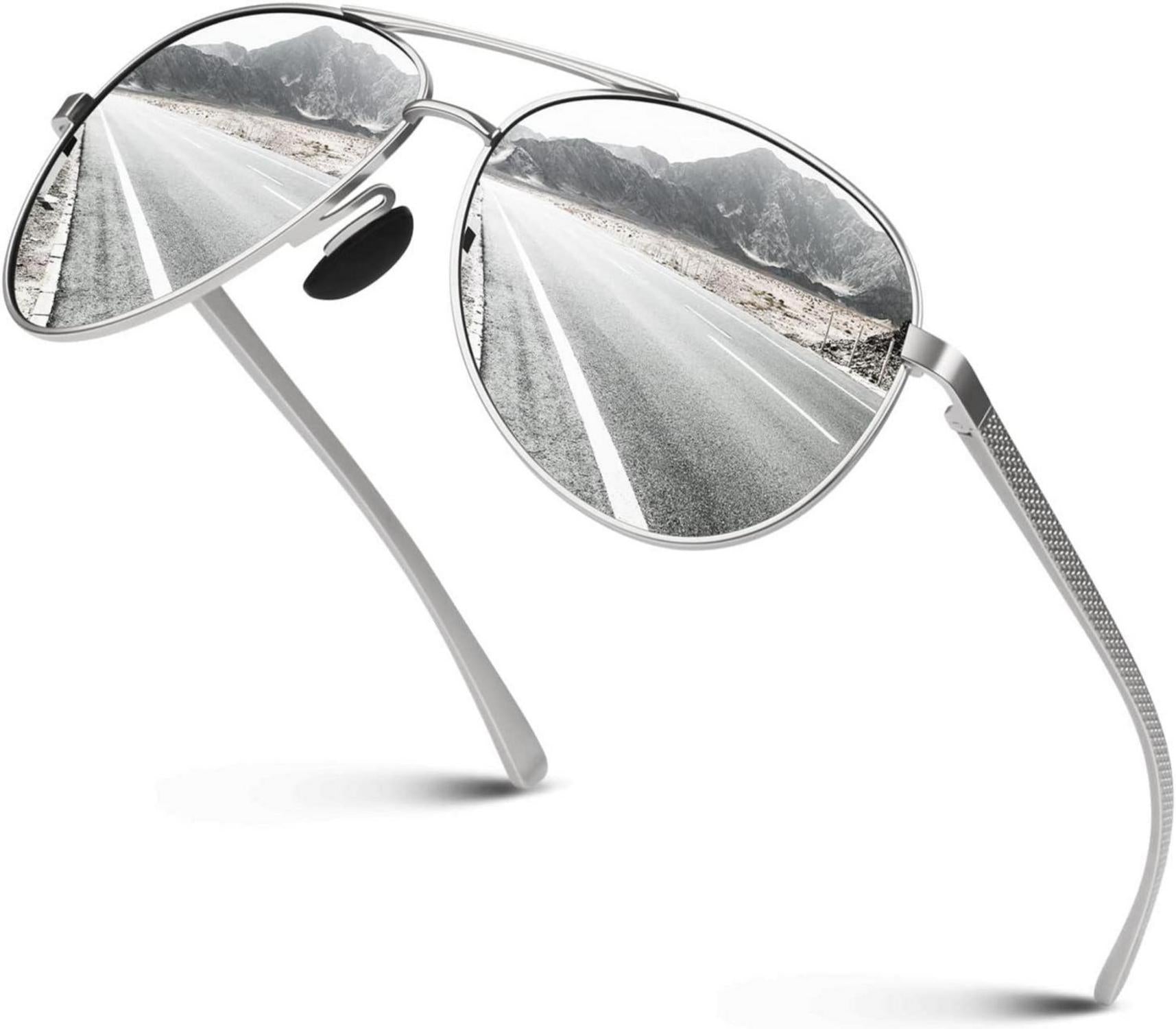 CGID Polarisierte Sonnenbrille Herren Al-Mg Rahmen UV400 Fahren Angeln