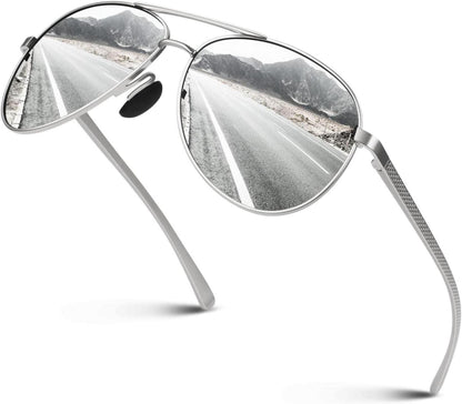 CGID Polarisierte Sonnenbrille Herren Al-Mg Rahmen UV400 Fahren Angeln