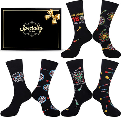 Dartsocken 3er Set für Männer inkl. Dartmotiven EU 43-46