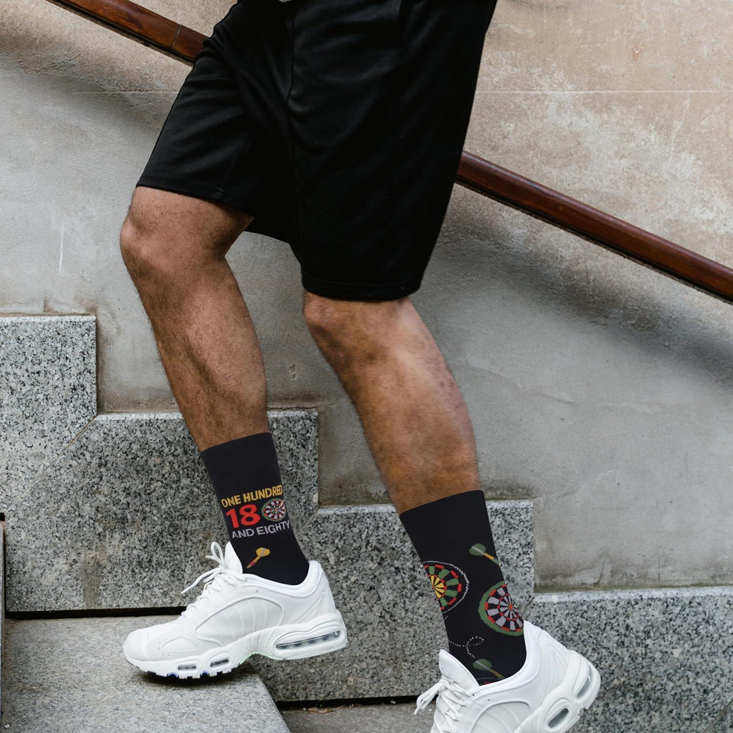 Dart Socken Geschenke Männer 3 Paar 43-46 Darts Motive Herrensocken