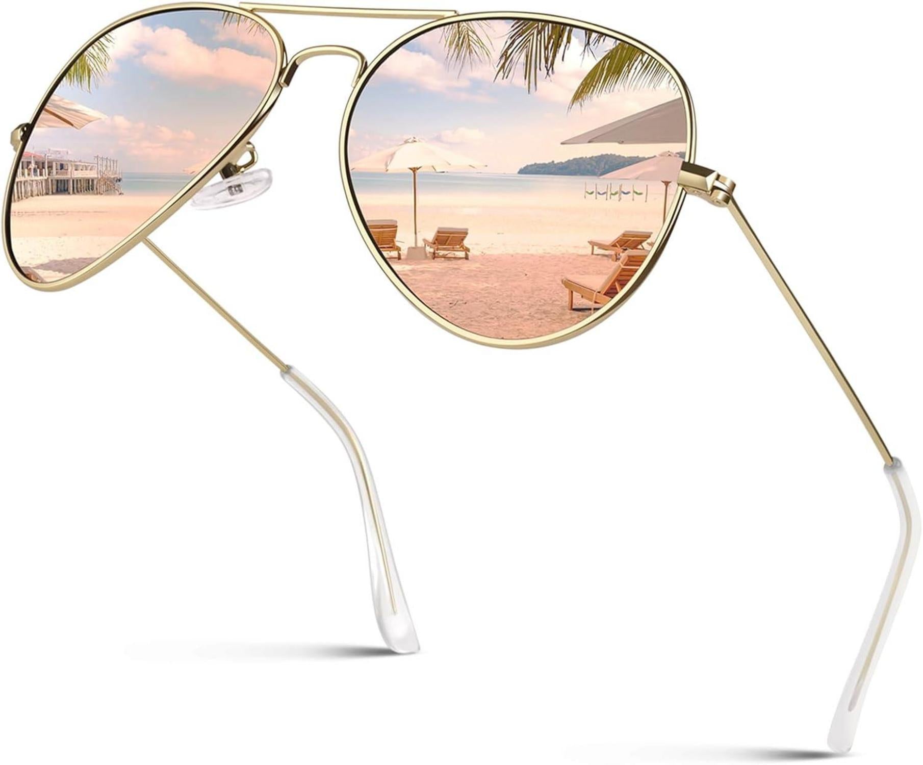 Pilotenbrille Polarisierte Sonnenbrille Leichte Metalllegierung UV400