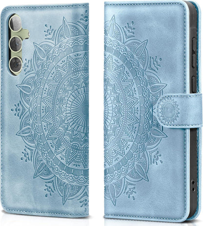 Samsung Galaxy A54 5G Hülle Wallet Cover Himmelblau EASDNB