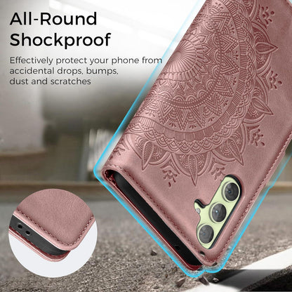 Samsung Galaxy A54 5G Lederhülle Flip Wallet Case Rosa