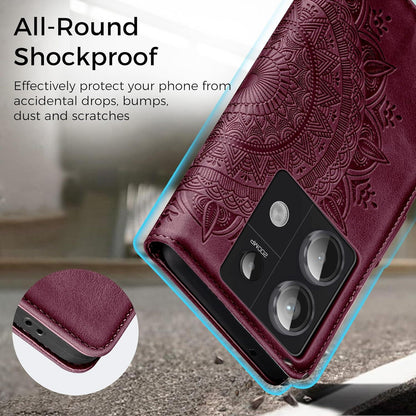 Handyhülle Xiaomi Redmi Note 13 Pro 5G Flip Wallet PU Leder Tasche