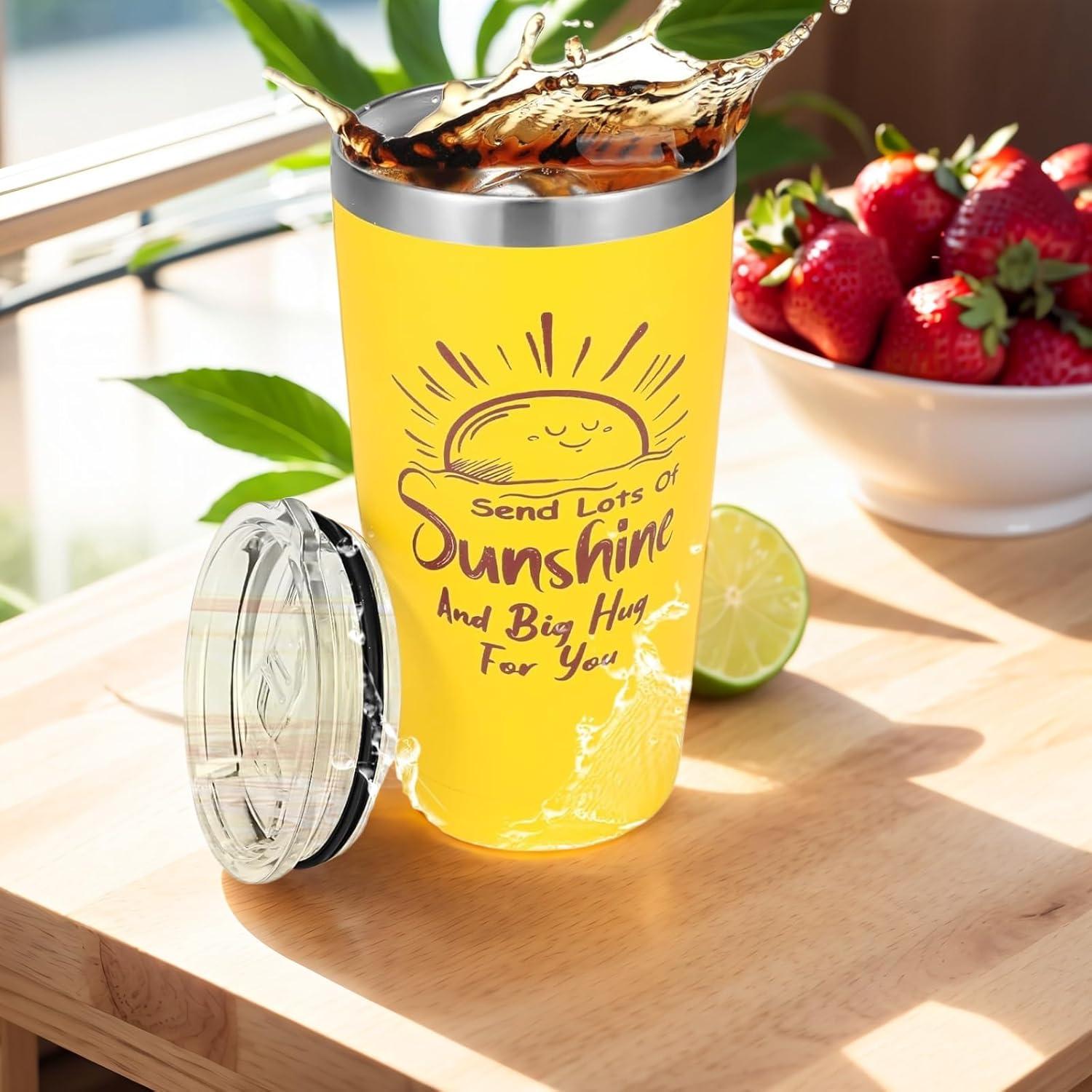 Wellness Geschenkbox für Frauen mit Sonnenblume-Becher