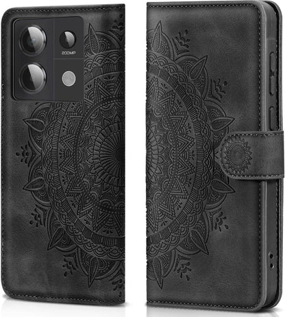 Flip Wallet Handyhülle Xiaomi Redmi Note 13 Pro 5G Schwarz