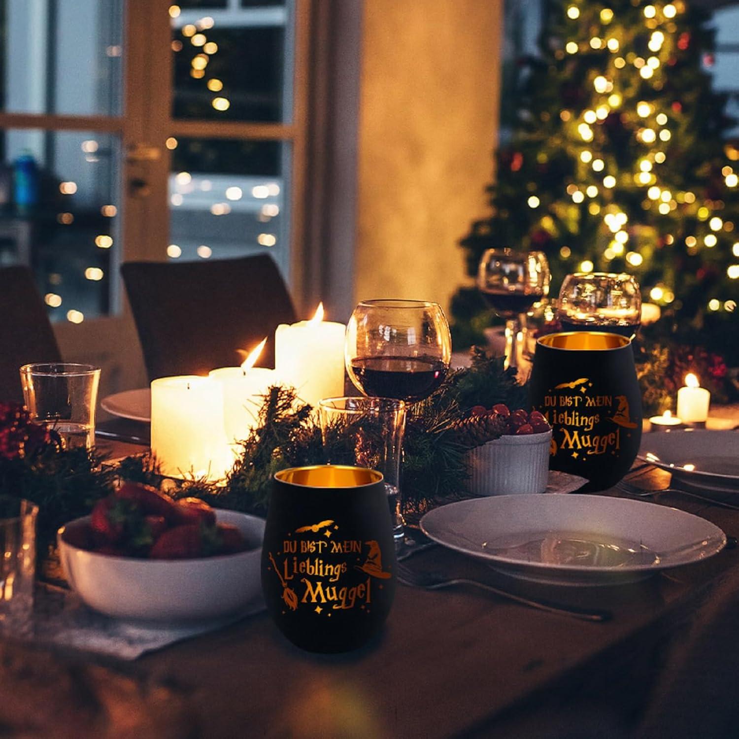 Windlicht Glas mit Gravur Weihnachten Geschenke Männer Frauen