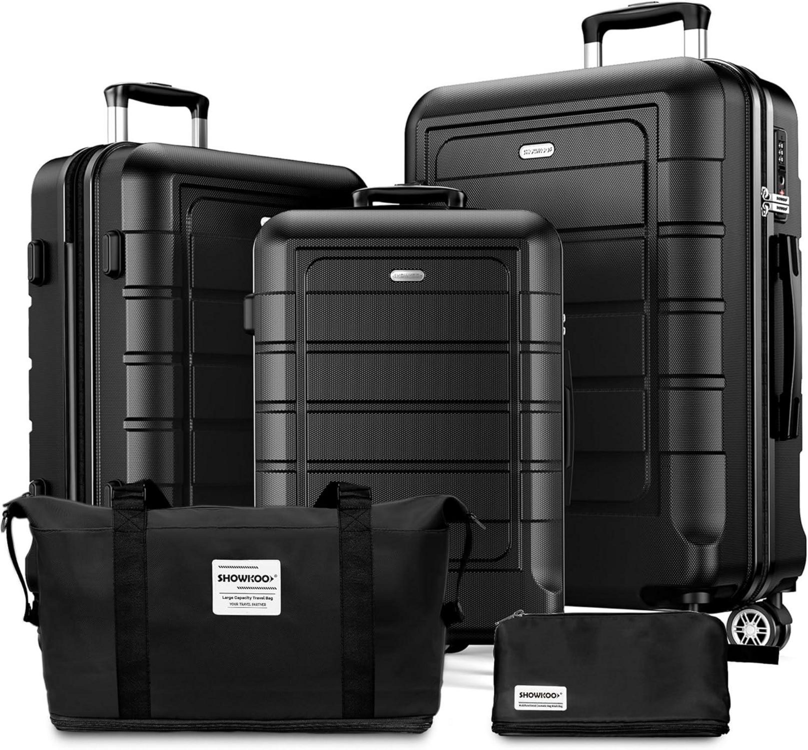 Kofferset 5-teilig Hartschale Leicht ABS+PC Reisekoffer Handgepäck