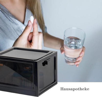 Abschließbare Durchsichtige Aufbewahrungsbox für Medikamente und
