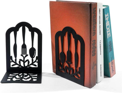 Kreative Metall Buchstützen 2er Set Besteck Stil, Kreative Deko