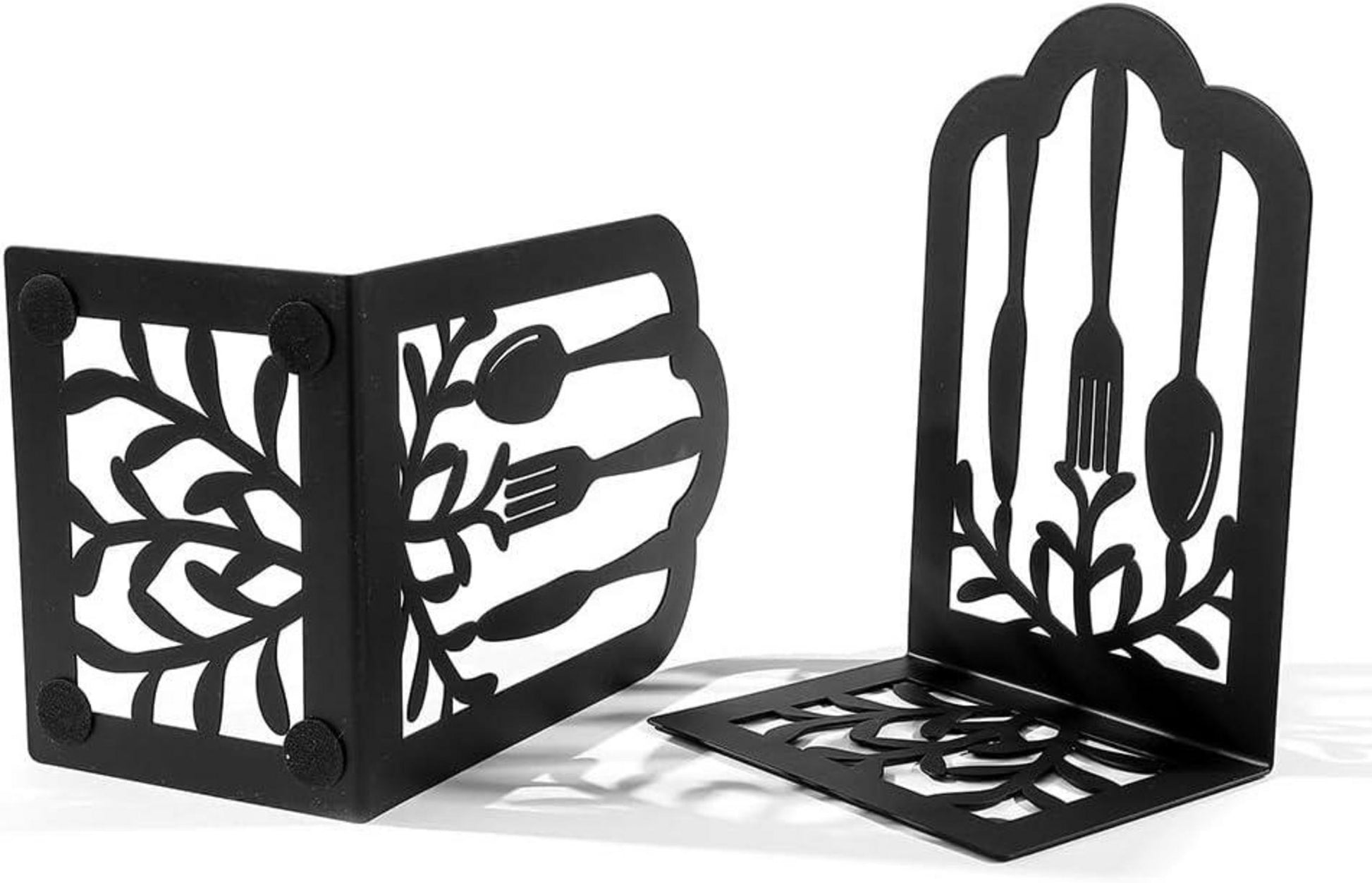 Metallische Buchstützen Besteck Design für Küche Schule Büro
