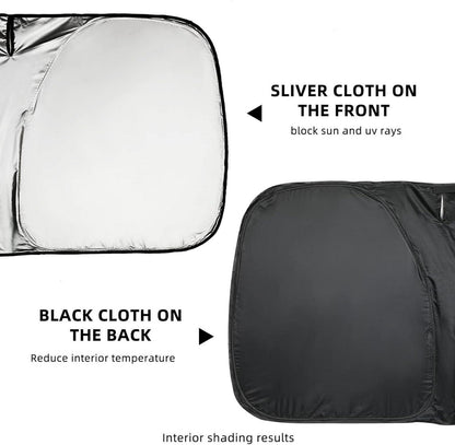 Sonnenschutz Auto Frontscheibe Windschutzscheibe UV-Blocker 140x70cm
