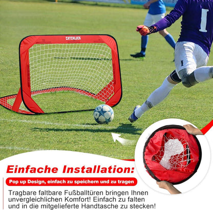 Kinder Fußballtor Pop Up 3 Modi Garten Outdoor Training Tragetasche