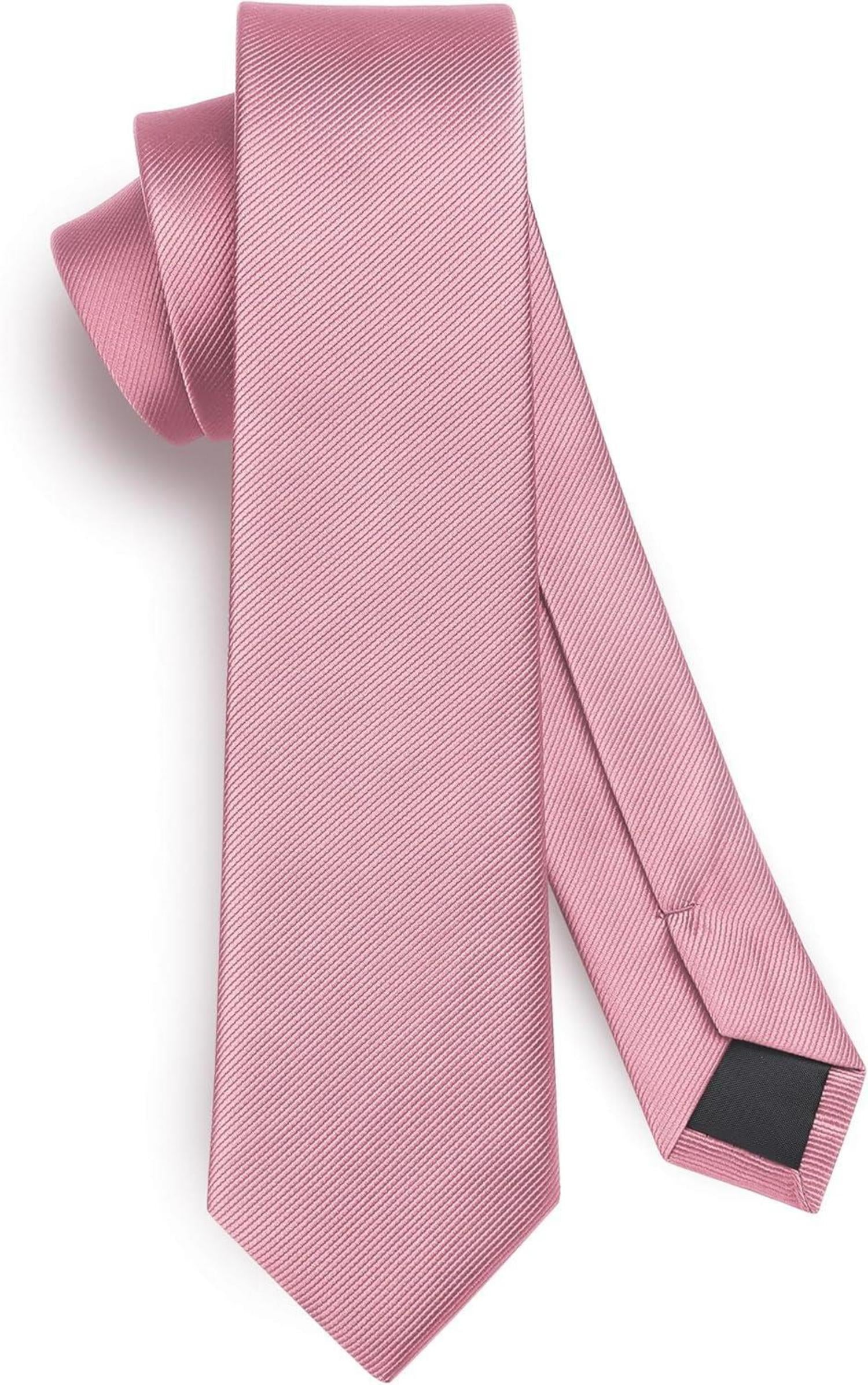 Elegante Schmale Seidenkrawatte 6cm Altrosa Business Hochzeit