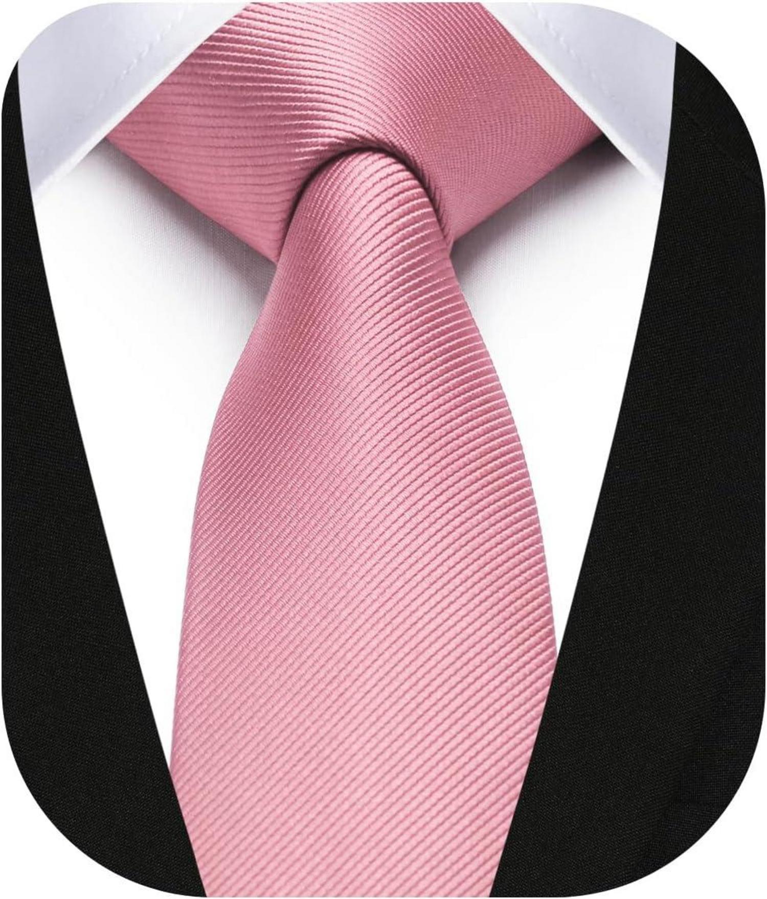 Elegante Schmale Seidenkrawatte 6cm Altrosa Business Hochzeit
