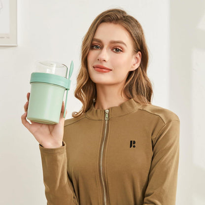 Müslibecher Joghurtbecher to Go 780ml Porridge Becher Lunchpot