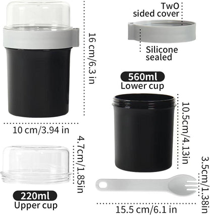 Müslibecher Joghurtbecher Müsli Cup Porridge Becher Lunchpot